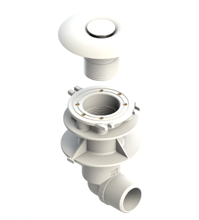 MASSAGE SYSTEM WATER | AIR Ø 32 CHAMPAGNE EFFECT MEDIUM series