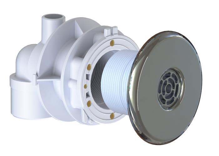 MASSAGE SYSTEM WATER | AIR Ø 50 MAXI series | Stainless steel SALT PROTECTED